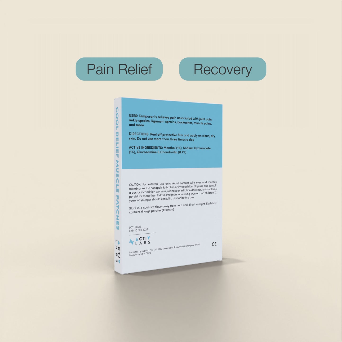 Cool Relief Muscle Patches | Box of 6