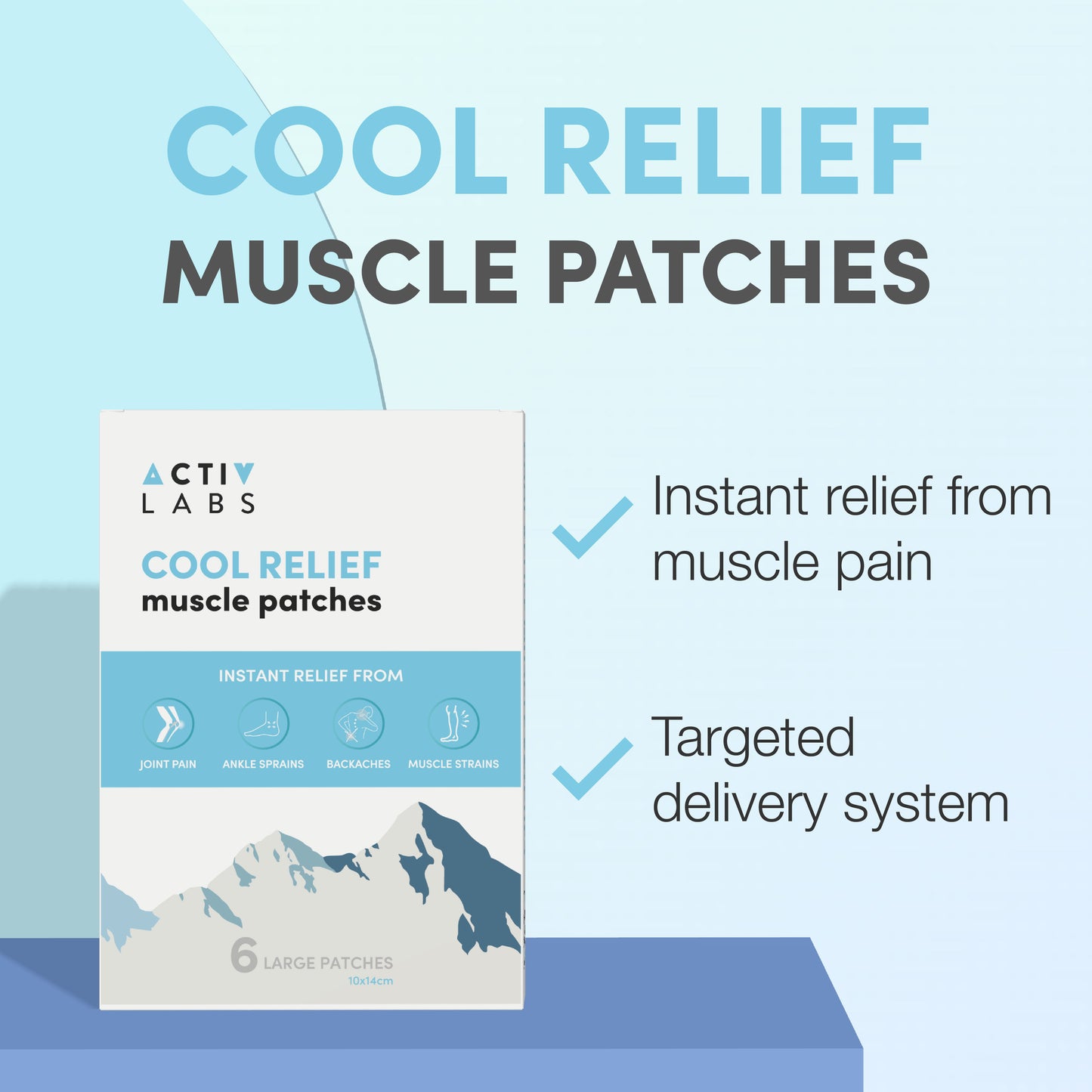 Cool Relief Muscle Patches | Box of 6